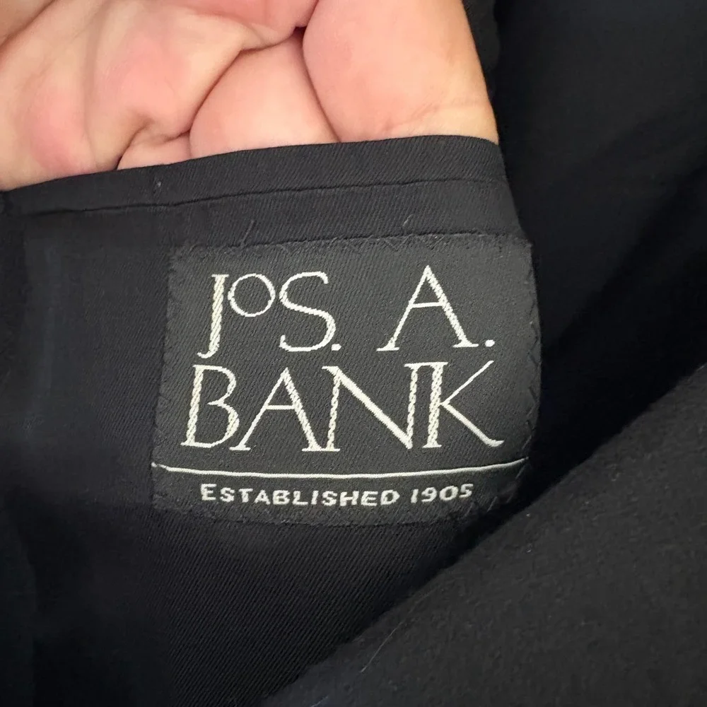 Jos. A. Bank Blazer Mens Black 100% Cashmere Two Button Sport Coat 50R